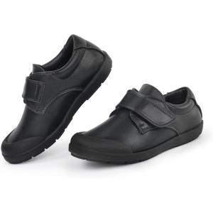Tobfis Boy’s Strap School Uniform Shoes Durable Casual Comfort Dress Sneaker(Toddler/Little Kid/Big Kid/Youth)(Black)