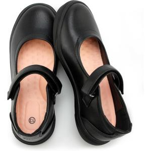 Tobfis Girl’s Mary Jane Flats Lightweight School Uniform Shoes Black Dress Shoes (Toddler/Little Kid/Big Kid/Youth)(Black)