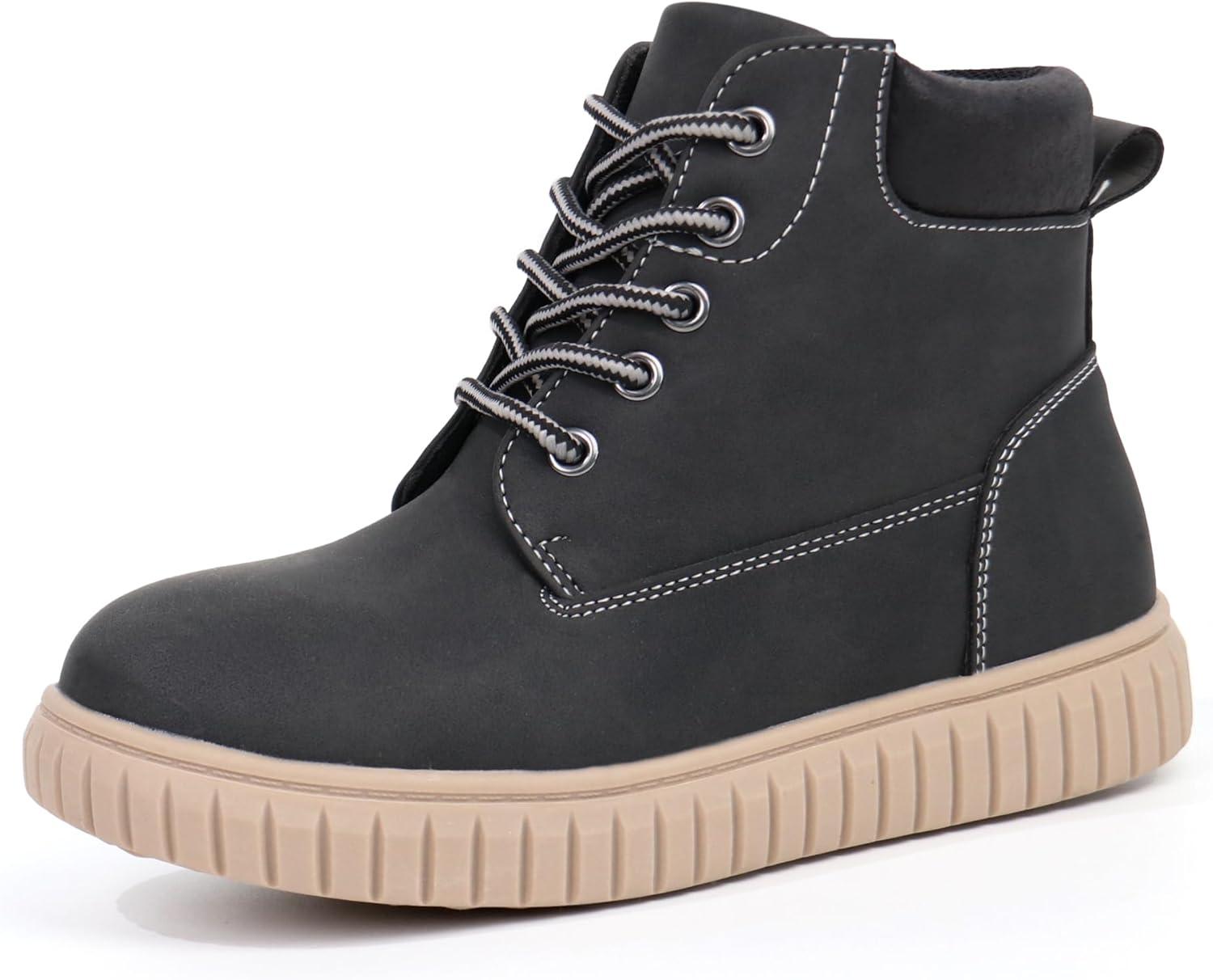 image:imageTobfis Kids Zipper Ankle Boots Kids Sneaker with BootLike High Top Design for Boys amp GirlsToddlerLittle KidBig KidBlack