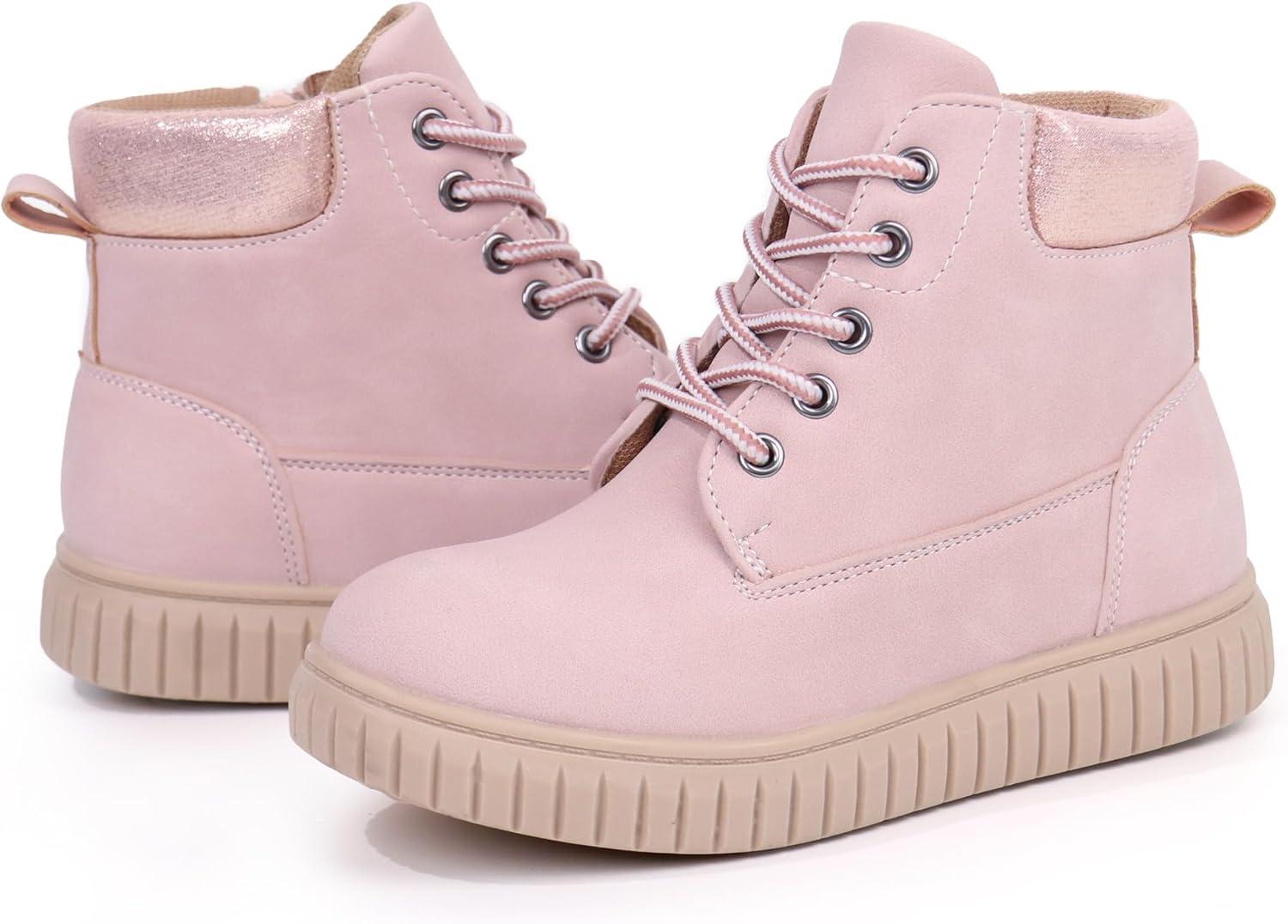 image:imageTobfis Kids Zipper Ankle Boots Kids Sneaker with BootLike High Top Design for Boys amp GirlsToddlerLittle KidBig KidPink