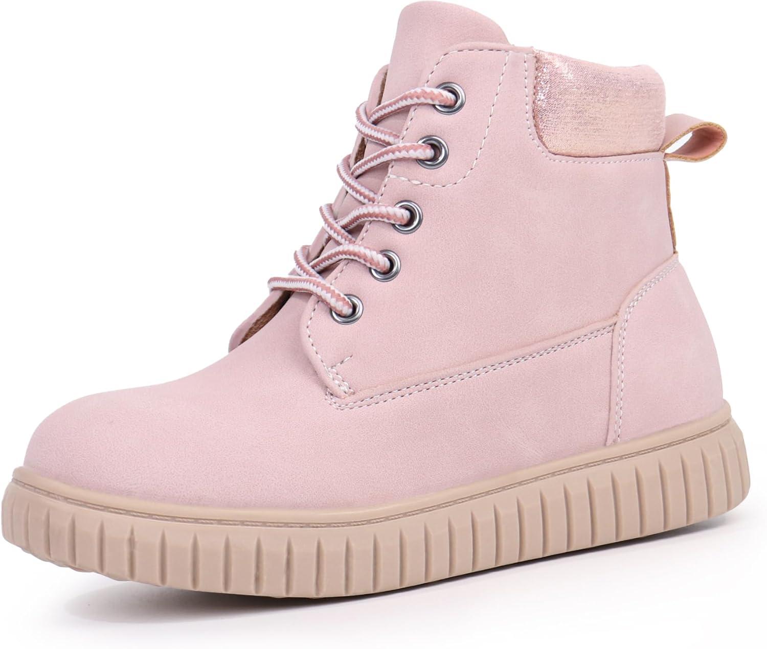 image:imageTobfis Kids Zipper Ankle Boots Kids Sneaker with BootLike High Top Design for Boys amp GirlsToddlerLittle KidBig KidPink